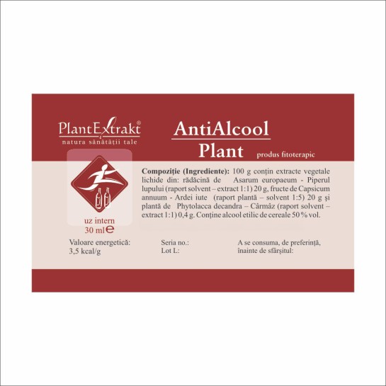 Antialcool plant 30ml, PlantExtrakt