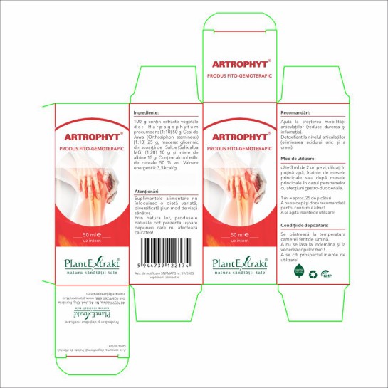 Artrophyt, solutie, 50ml, PlantExtrakt