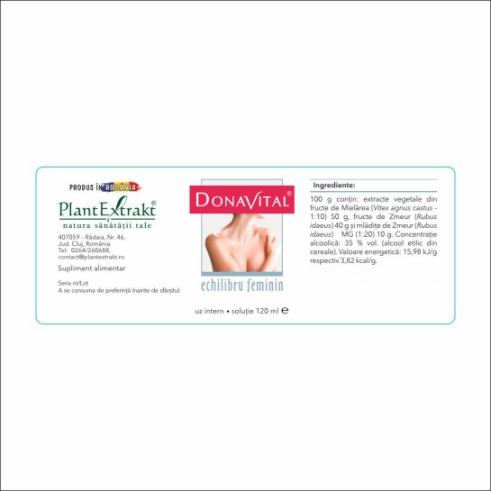 Donavital, Echilibru feminin, 120ml, PlantExtrakt
