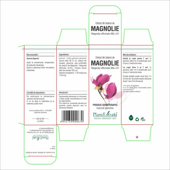 Extract din boboci de magnolie (Magnolia officinalis) 50ml, PlantExtrakt
