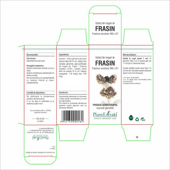 Extract muguri frasin (Fraxinus excelsior) 50ml, PlantExtrakt