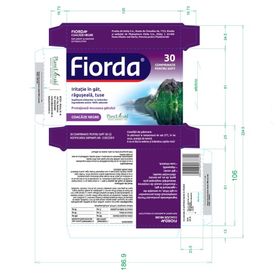 Fiorda coacăze negre, 30 comprimate, PlantExtrakt