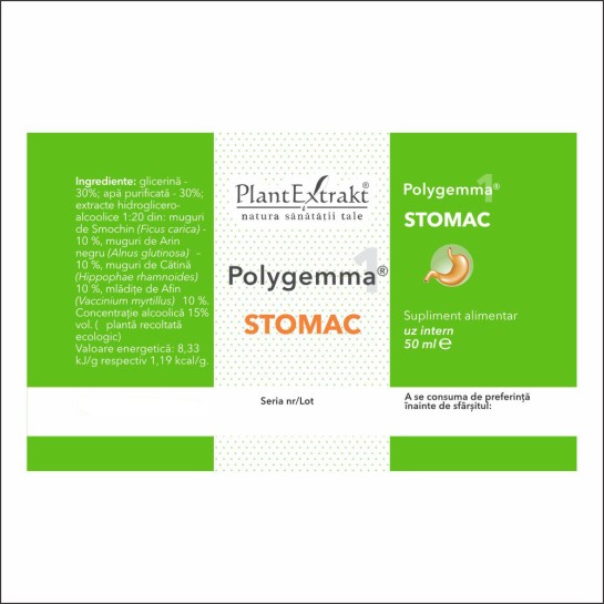 Polygemma 1, Stomac, 50ml, PlantExtrakt