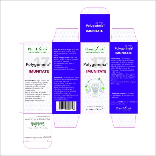 Polygemma 17, Imunitate, 50ml, PlantExtrakt