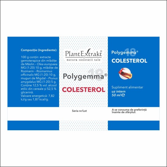 Polygemma 18, Colesterol, 50ml, PlantExtrakt