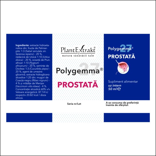 Polygemma 27, Prostata, 50ml, PlantExtrakt