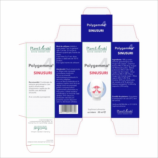 Polygemma 4, Sinusuri, 30ml, PlantExtrakt