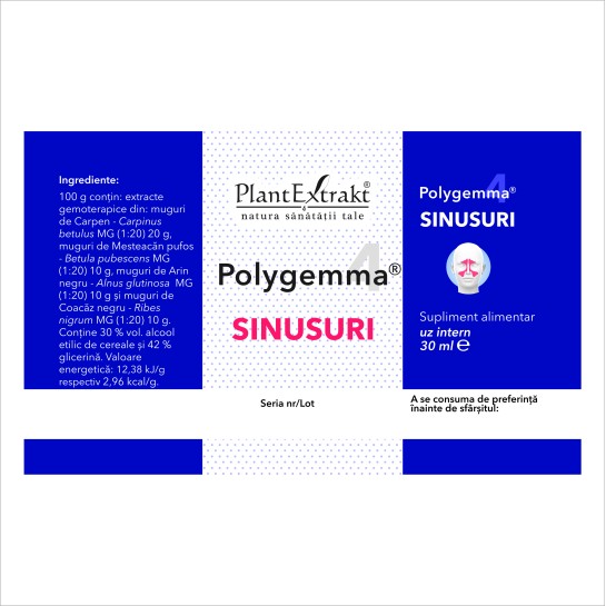 Polygemma 4, Sinusuri, 30ml, PlantExtrakt