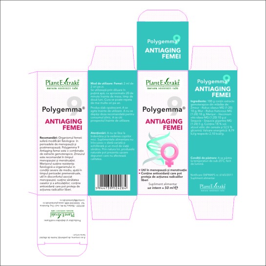 Polygemma 9, Femei 50+, 50ml, PlantExtrakt