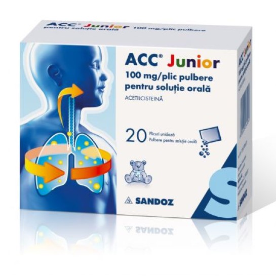 ACC Junior, 100mg, 20 plicuri, Sandoz 