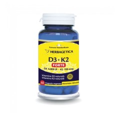 D3+K2 Forte 60 capsule, Herbagetica