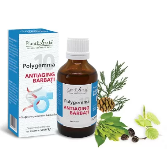 Polygemma 10, Bărbati 50+, 50ml, PlantExtrakt