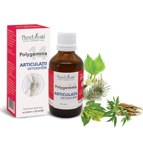 Polygemma 14, Articulatii detoxifiere, 50ml, PlantExtrakt