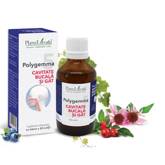 Polygemma 5, Cavitatea bucală si gat, 50ml, PlantExtrakt