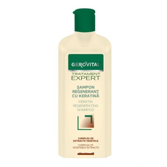 Gerovital Tratament Expert, Sampon regenerant cu keratina, 400ml