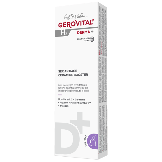 Gerovital H3 Derma+, Ser antirid ceramide booster, 15ml