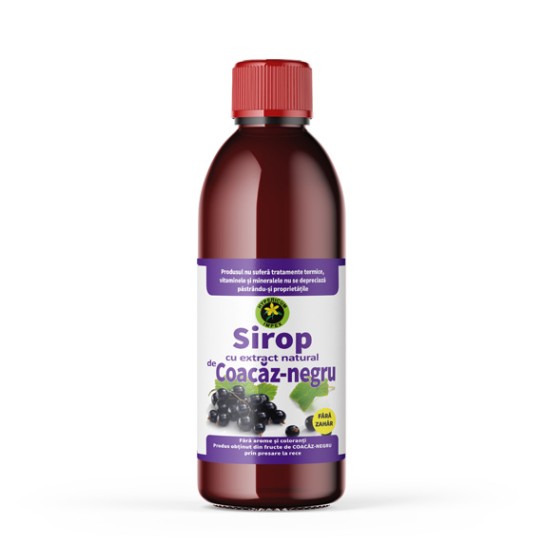 Sirop Coacaz negru fara zahar 500ml, Hypericum