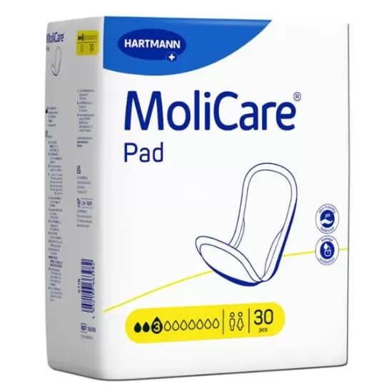 MoliCare Pad, Tampoane absorbante incontinenta 3 picaturi,  30 bucati, Hartmann