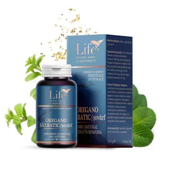 Oregano salbatic, 30 capsule, Life, Bionovativ