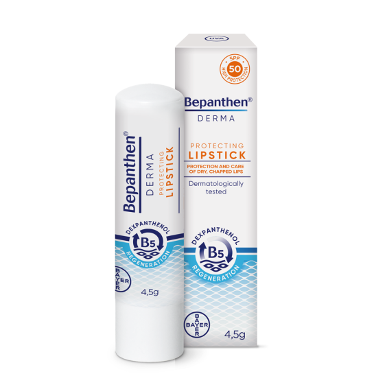 Bepanthen derma, balsam protector SPF50 pentru buze 4,5g, Bayer