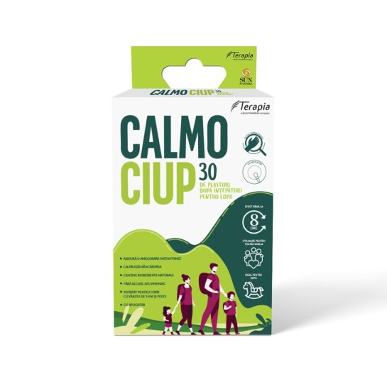 Calmo Ciup, plasturi dupa intepaturi pentru copii, 30 plasturi, Terapia