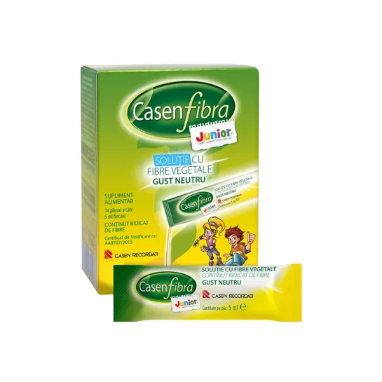 Casenfibra junior prebiotic solutie 5ml plic, 14 plicuri