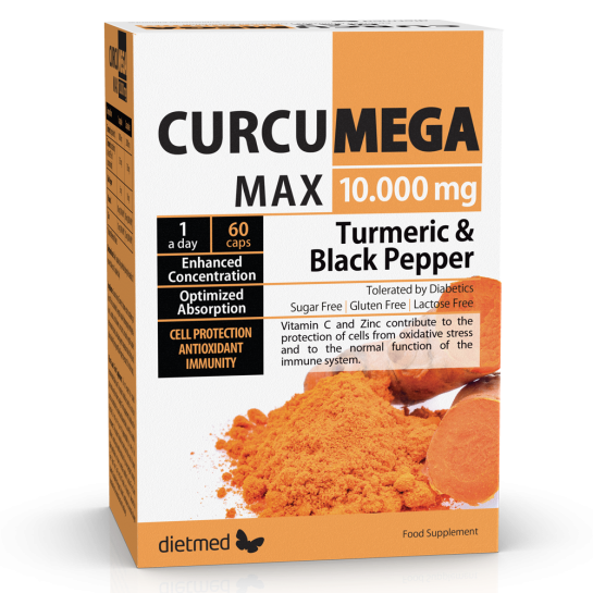 Curcumega Max, 10000mg, 60 capsule, Dietmed
