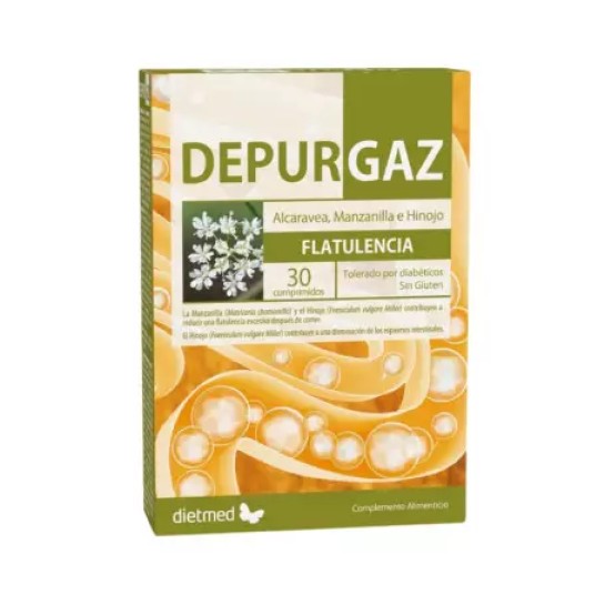 Depurgaz,  30 comprimate, Dietmed