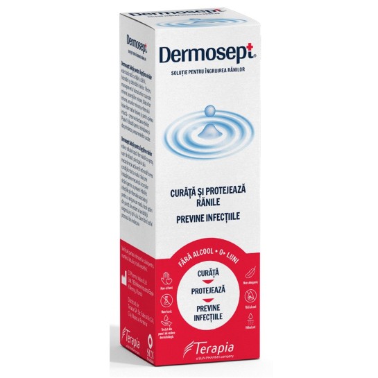 Dermosept solutie pentru ingrijirea ranilor, spray 60ml, Terapia