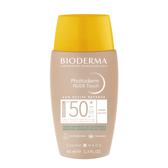 Photoderm Nude Touch Mineral, fluid foarte deschis SPF50+, 40ml, Bioderma