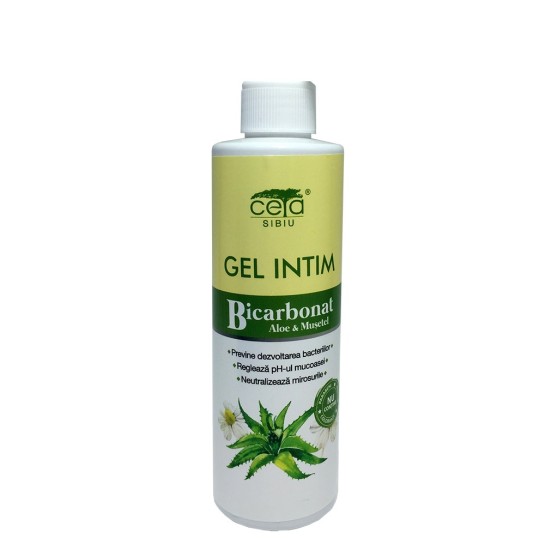 Gel intim cu bicarbonat, aloe si musetel, 200ml, Ceta