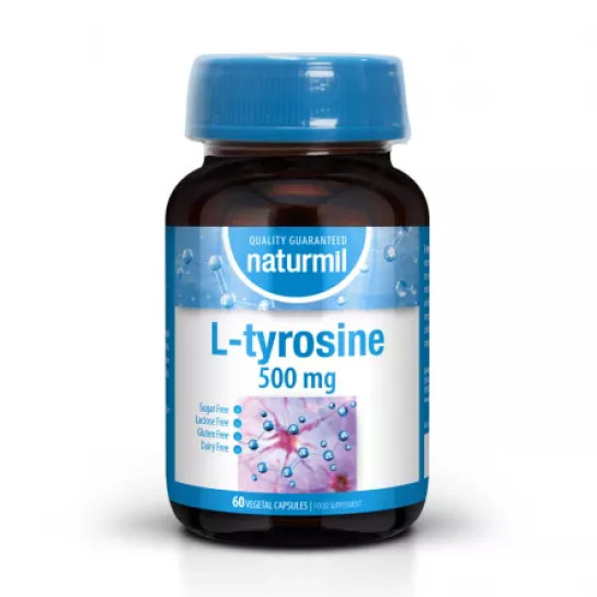 L-tyrosine 500mg, 60 capsule, Naturmil