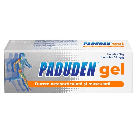 Paduden, 50mg/g gel, 50g, Terapia
