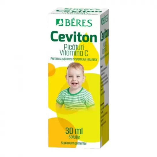 Ceviton picaturi Vitamina C, solutie 30ml, Beres