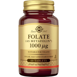 Acid folic Folate, 1000mcg, 60 tablete, Solgar 