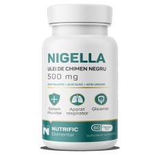 Nigella ulei de chimen negru 500mg, 60 capsule, Nutrific