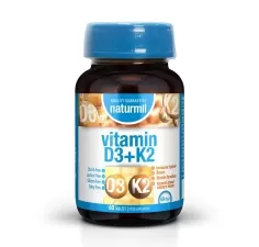 Vitamina D3+K2, 60 comprimate, Naturmil