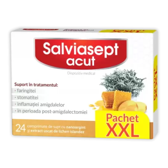 Salviasept acut 24 comprimate, pachet XXL Natur Produkt
