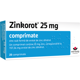 Zinkorot, 25mg, 20 comprimate, Worwag 