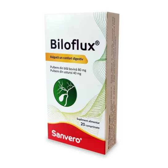 Biloflux, 20 comprimate, Sanvero