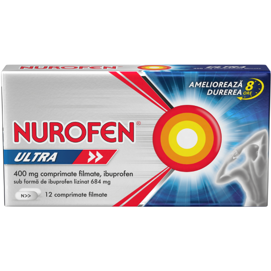 Nurofen Ultra 400mg, 12 comprimate, Reckitt Benckiser HealtHcare