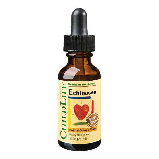 Echinacea copii gust de portocale Childlife Essentials, 29.6 ml, Secom 