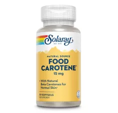 Food Carotene 25000UI Solaray, 30 capsule, Secom 