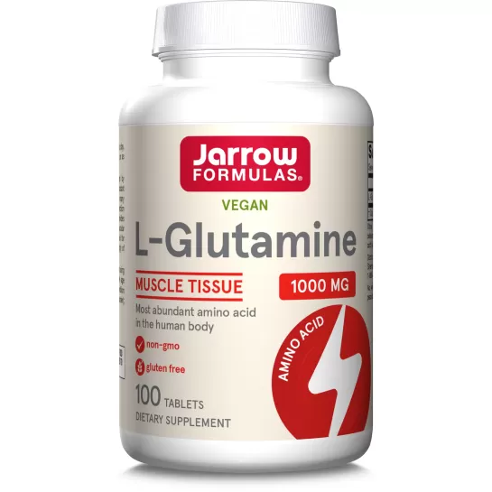 L-Glutamine Jarrow Formulas, 1000mg, 100 tablete, Secom 