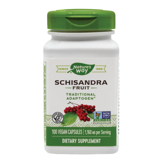 Schizandra Fruit Natures Way, 100 capsule, Secom