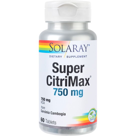 Super CitriMax (Garcinia cambogia) 750mg, Solaray, 60 tablete, Secom 