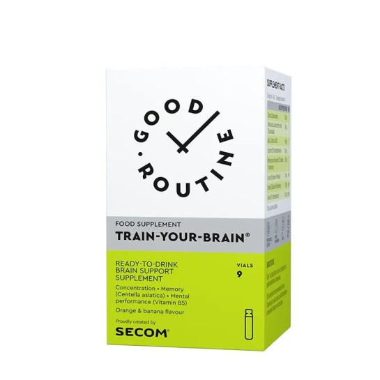 Train your brain Good Routine, 9 x 25 ml, Secom