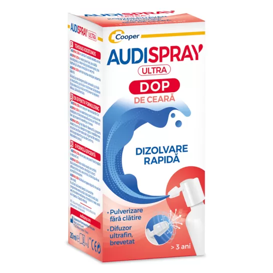 Audispray ultra +3 ani, dopuri de ceara, 20ml, Lab Diepharmex 