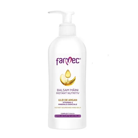 Balsam pentru maini cu ulei de argan Instant Nutritiv, 150ml, Farmec 