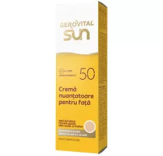Crema nuantatoare pentru fata cu SPF50 Sun, 50ml, Gerovital
